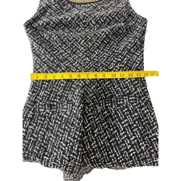 Alex + Alex Black and White Wool Blend Sleeveless Skater A-line Dress (M) - Picture 10 of 14